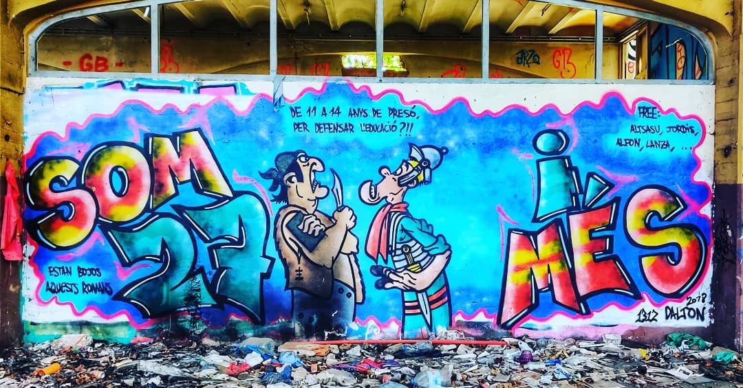 Strolling raw #girona #streetart #catalunya #independence #liberation #graffiti #graffitiart #gentrification #murals #murales #artdeco #colours #tatemodern #nomadicfirstandforemost #nomad #nomadic #digitalnomad #digitalnomadlife #digitalnomads #globetrotting #globetrekker #wanderlust #goingglobal #bigplanetsmallplanet #travel #abandoned_seekers #abandonedplaces #abandoned #ruins #abandoned_world